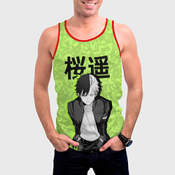 Майка-безрукавка мужская Харука - Ветролом, цвет: 3D-красный — фото 2