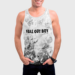 Майка-безрукавка мужская Fall Out Boy white graphite, цвет: 3D-белый — фото 2