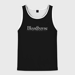 Майка-безрукавка мужская Bloodborne logo, цвет: 3D-белый
