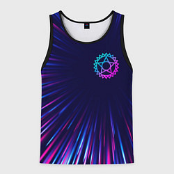 Мужская майка без рукавов Black Butler neon blast lines