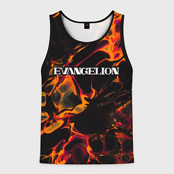 Мужская майка без рукавов Evangelion red lava