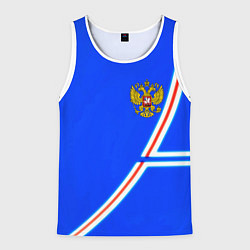 Мужская майка без рукавов Россия спорт текстура