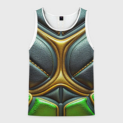 Мужская майка без рукавов Футуристичная текстура из кожи