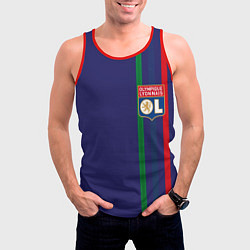 Майка-безрукавка мужская Olympique lyonnais, цвет: 3D-красный — фото 2