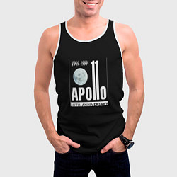 Майка-безрукавка мужская Apollo space, цвет: 3D-белый — фото 2