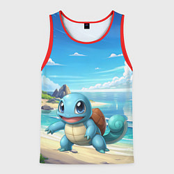 Майка-безрукавка мужская Pokemon Squirtle, цвет: 3D-красный