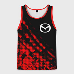 Майка-безрукавка мужская Mazda sport grunge, цвет: 3D-красный