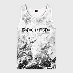 Мужская майка без рукавов Depeche Mode white graphite