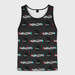 Майка-безрукавка мужская Ninja team fortnite bloger, цвет: 3D-черный