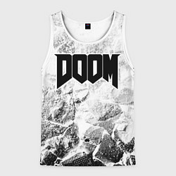 Мужская майка без рукавов Doom white graphite