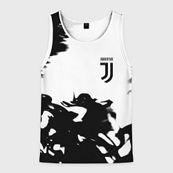 Майка-безрукавка мужская Juventus smoke black fire, цвет: 3D-белый