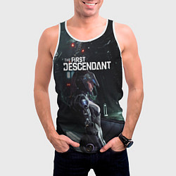 Майка-безрукавка мужская Game - The First Descendant, цвет: 3D-белый — фото 2