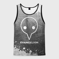 Майка-безрукавка мужская Evangelion - grey gradient, цвет: 3D-черный
