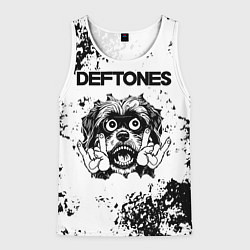 Мужская майка без рукавов Deftones - рок пес