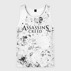 Майка-безрукавка мужская Assassins Creed dirty ice, цвет: 3D-белый