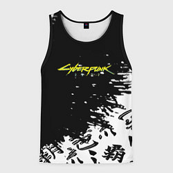 Майка-безрукавка мужская Cyberpunk 2077 japan, цвет: 3D-черный
