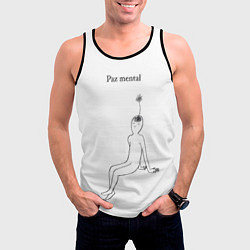 Майка-безрукавка мужская Ментальный образ учителя, цвет: 3D-черный — фото 2