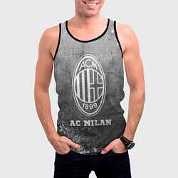 Майка-безрукавка мужская AC Milan - grey gradient, цвет: 3D-черный — фото 2