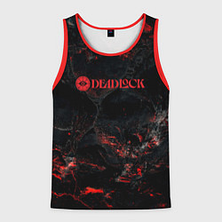 Мужская майка без рукавов Deadlock logo red texture