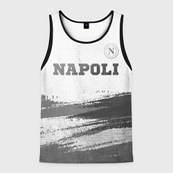 Майка-безрукавка мужская Napoli - white gradient посередине, цвет: 3D-черный