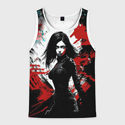 Мужская майка без рукавов Девушка воин