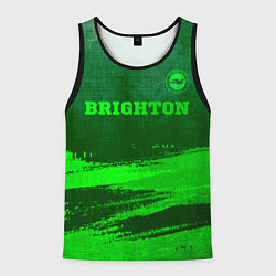 Мужская майка без рукавов Brighton - green gradient посередине