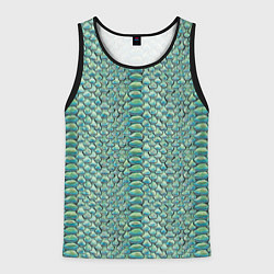 Мужская майка без рукавов Змеиная кожа паттерн