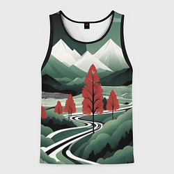Мужская майка без рукавов Дорога на природу