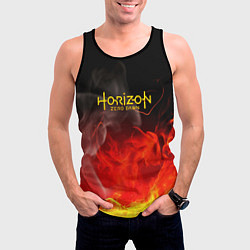 Майка-безрукавка мужская Horizon: Zero Dawn fire, цвет: 3D-черный — фото 2