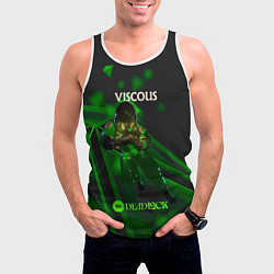 Майка-безрукавка мужская Viscous Deadlock, цвет: 3D-белый — фото 2
