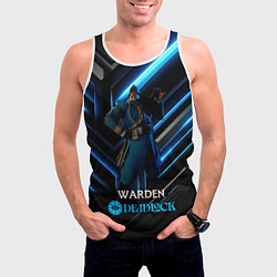 Майка-безрукавка мужская Deadlock Warden, цвет: 3D-белый — фото 2