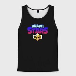 Мужская майка без рукавов Brawl stars neon logo