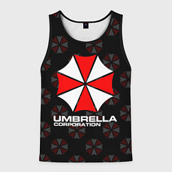 Майка-безрукавка мужская Resident evil - umbrella corporation, цвет: 3D-черный