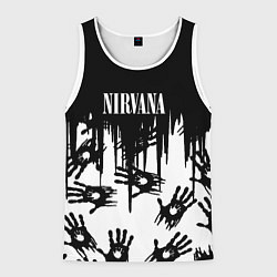 Мужская майка без рукавов Nirvana rok hand