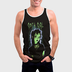 Майка-безрукавка мужская Goth girl - Beetlejuice, цвет: 3D-белый — фото 2