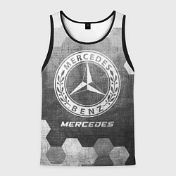 Мужская майка без рукавов Mercedes - grey gradient