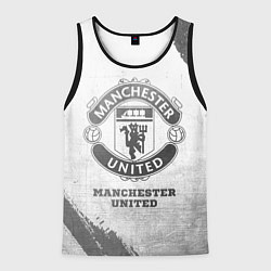 Мужская майка без рукавов Manchester United - white gradient