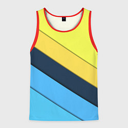 Мужская майка без рукавов Геометрия полосы спорт