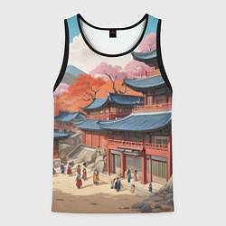 Майка-безрукавка мужская Чосон иллюстрация, цвет: 3D-черный