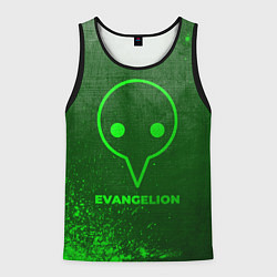 Мужская майка без рукавов Evangelion - green gradient