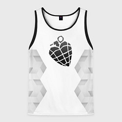 Мужская майка без рукавов Green Day white poly