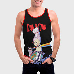 Майка-безрукавка мужская Дандадан: Бабушка медиум, цвет: 3D-красный — фото 2