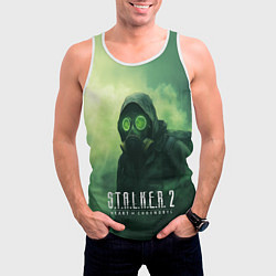 Майка-безрукавка мужская Stalker 2 сердце Чернобыля, цвет: 3D-белый — фото 2