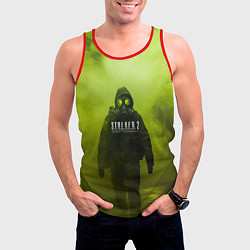 Майка-безрукавка мужская Stalker кислотный туман, цвет: 3D-красный — фото 2
