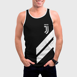 Майка-безрукавка мужская Juventus line white, цвет: 3D-белый — фото 2