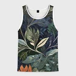 Мужская майка без рукавов Объемные листья