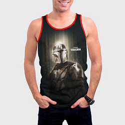 Майка-безрукавка мужская Din Djarin - The Mandalorian, цвет: 3D-красный — фото 2