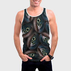 Майка-безрукавка мужская Субстанция глаза в глазу, цвет: 3D-белый — фото 2