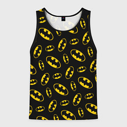 Майка-безрукавка мужская Бэтмен узор, цвет: 3D-черный