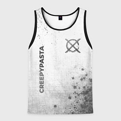 Мужская майка без рукавов CreepyPasta - white gradient вертикально